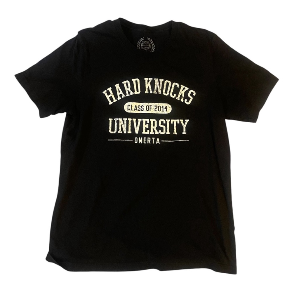 Omerta Hard Knocks University Men’s XL Black T-Shirt